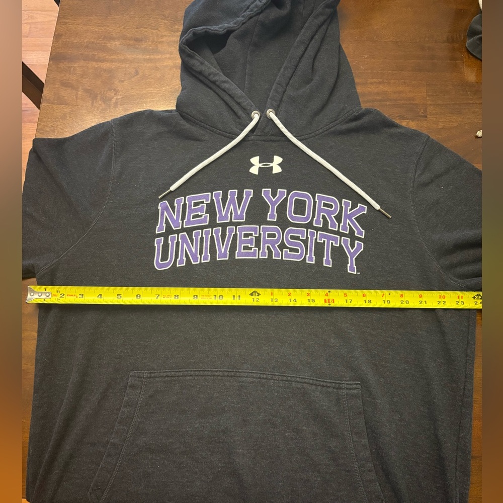 NYU Under Armour hoodie. EUC. Size L - Picture 2 of 2
